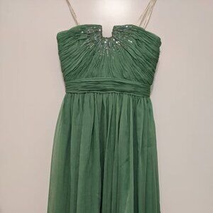 Halston Heritage Strapless Tulle Dress